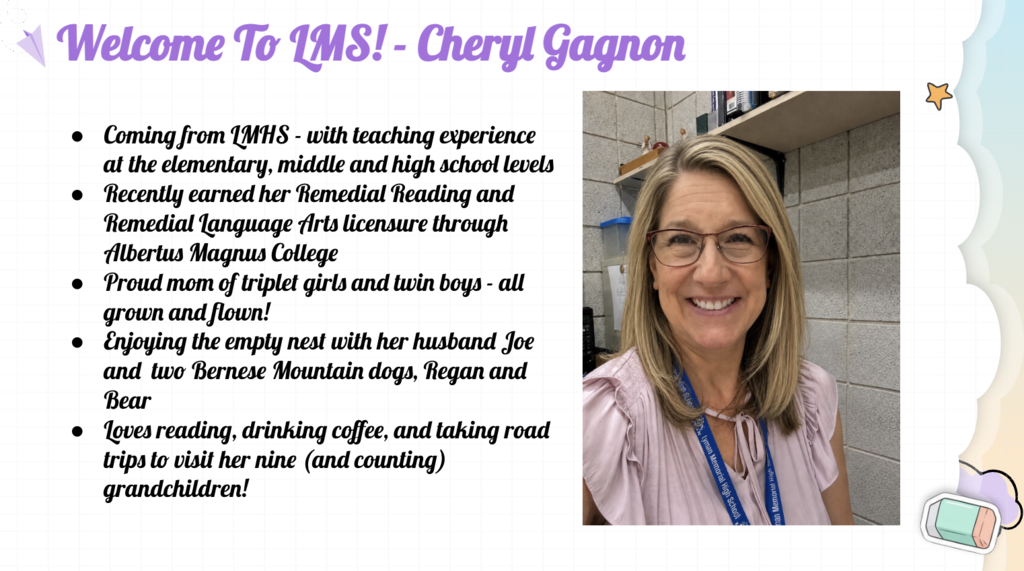 Welcome Mrs. Gagnon