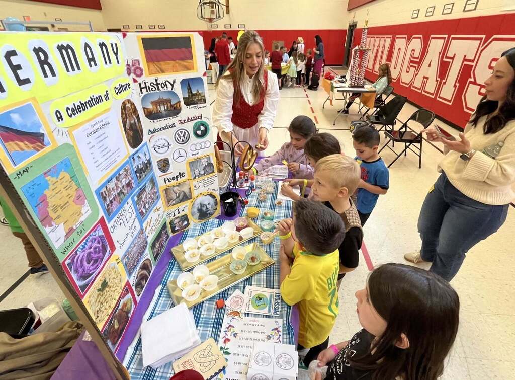 Students participating in the Cultural Celebrations event