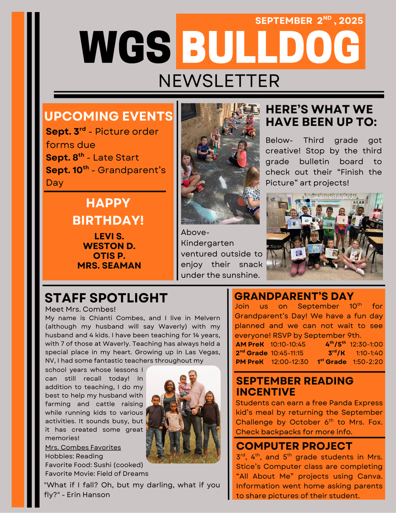 Check out what's going on at WGS!