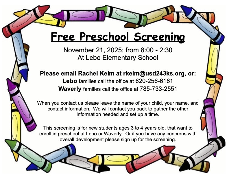 Preschool Screening 