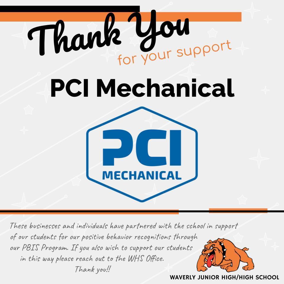 Thank you to our PBIS Sponsors!