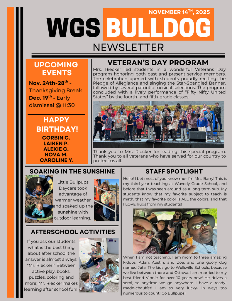 Here's a look at last week at WGS!