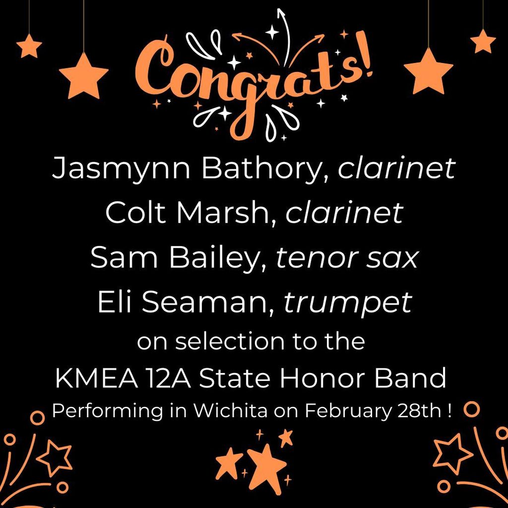 12A Honor Band Congratulations