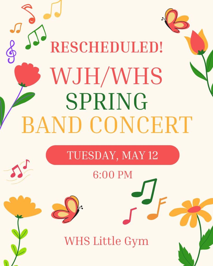 rescheduled band concert promo