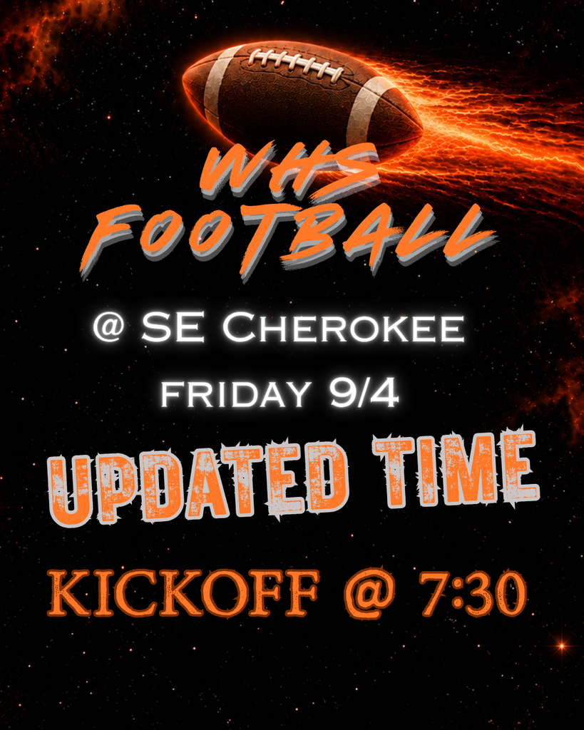 SE Cherokee Kickoff now at 7:30pm