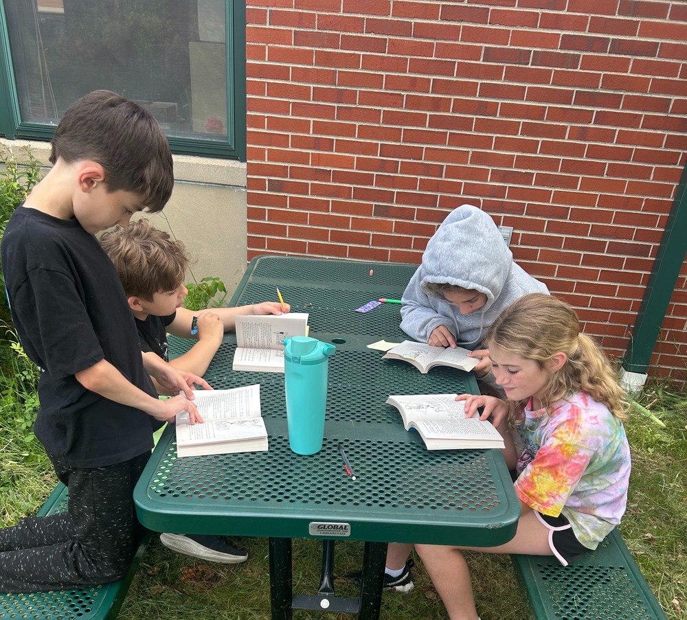 Fifth Grade Reading Outside