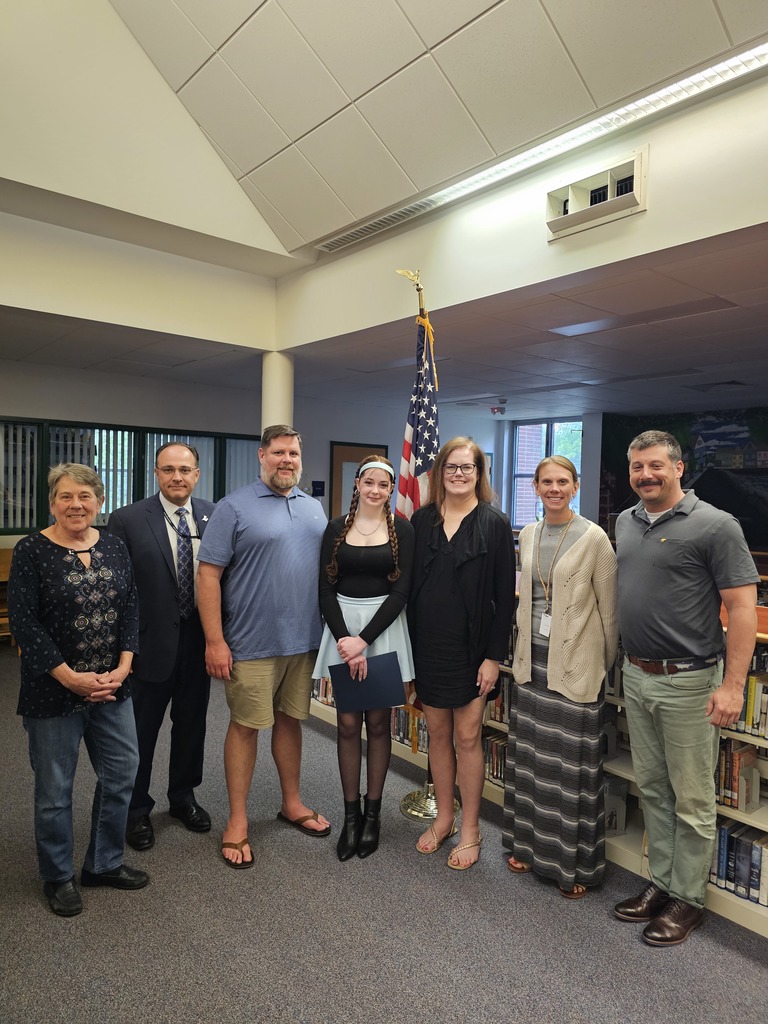Ms. Harris, Superintendent Hartling, Gallagher family, Principal Earley & Counselor Merwin