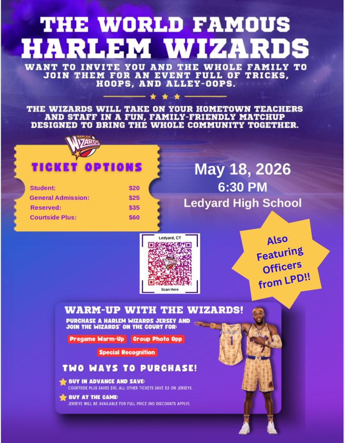 World Famous Harlem Wizards at Ledyard High School on May 18