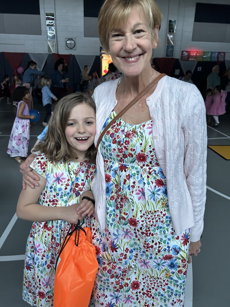 girl and her nana in matching dresses