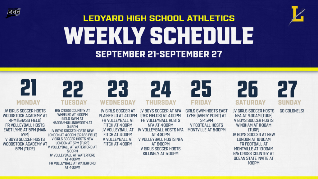 LHS Athletics-Week of Sept 21