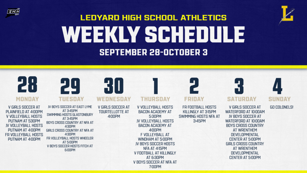 LHS Athletics-Week of Sept 28