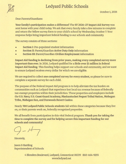 Impact Aid Cover Letter