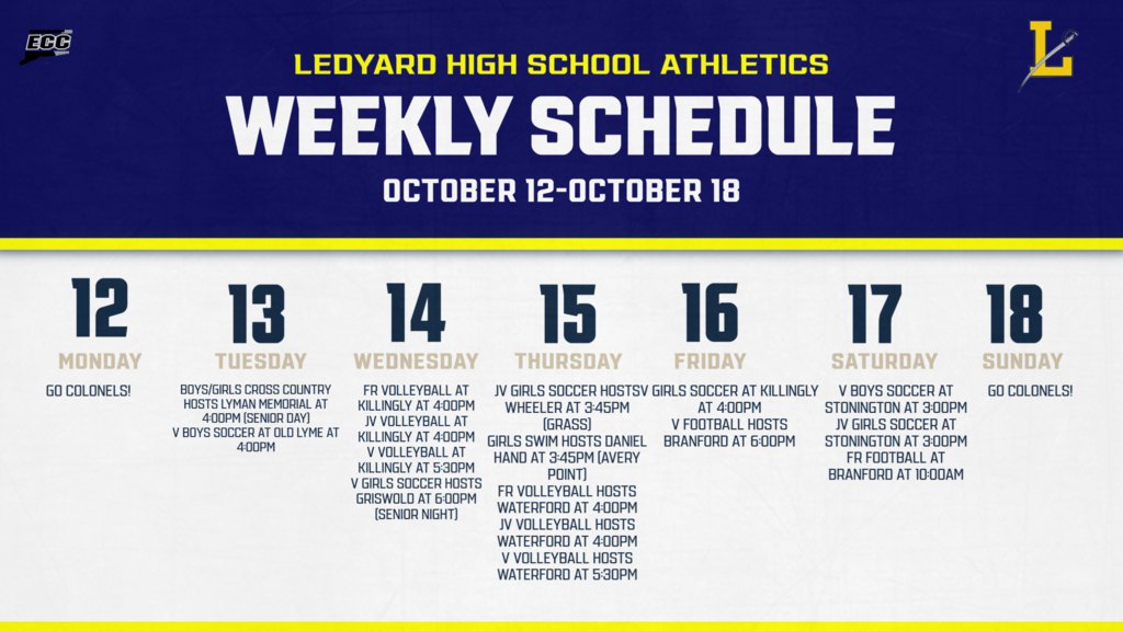 LHS Athletics-Week of Oct 12