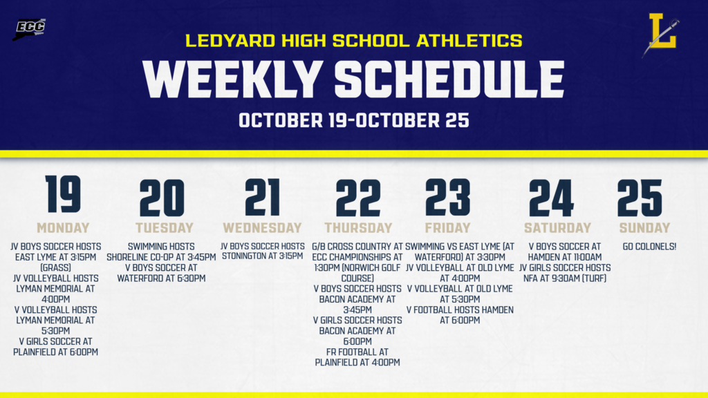 LHS Athletics-Week of October 19
