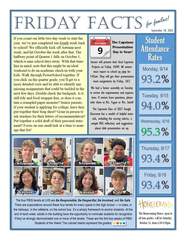 LHS - Friday Facts, 9/18