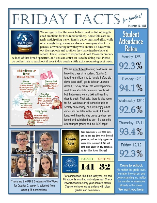 Friday Facts - 12/12