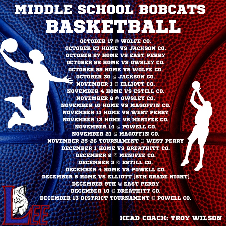 MS BOBCATS SCHEDULE