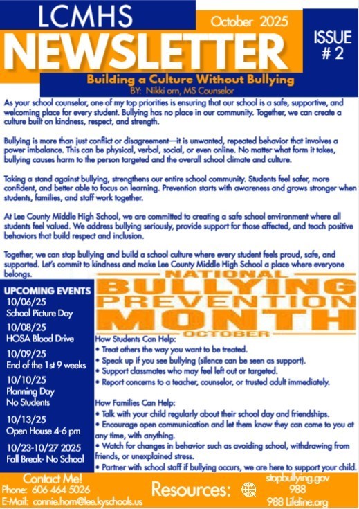 October Newsletter