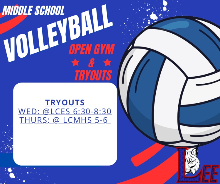 🏐🐾Updated MS Volleyball Tryout Info!🐾🏐