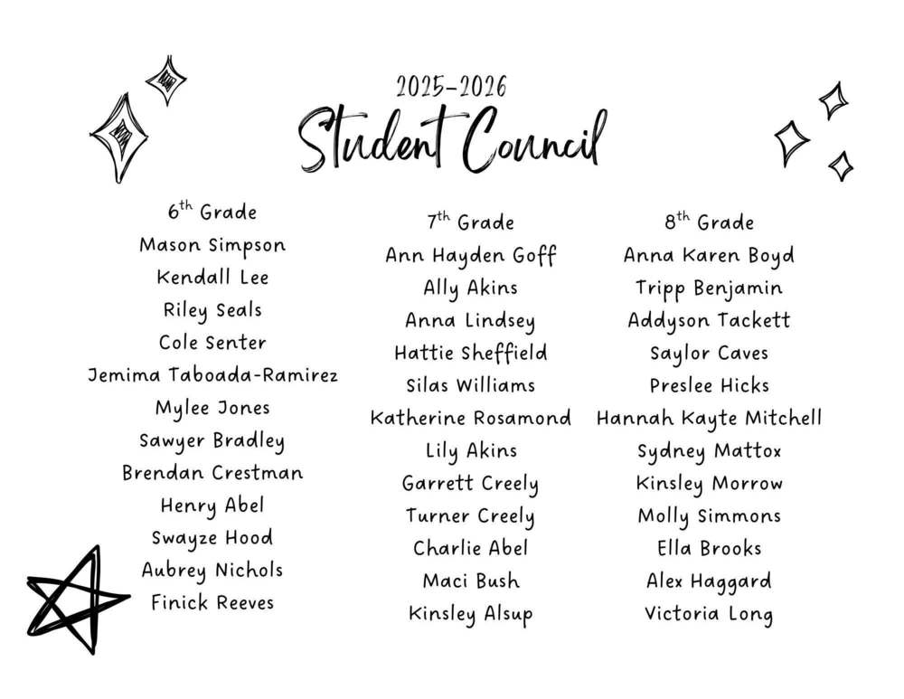 Mooreville Middle Student Council