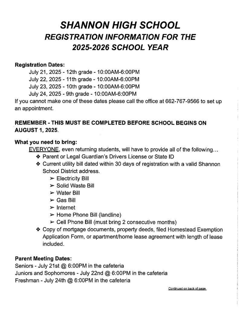 Registration