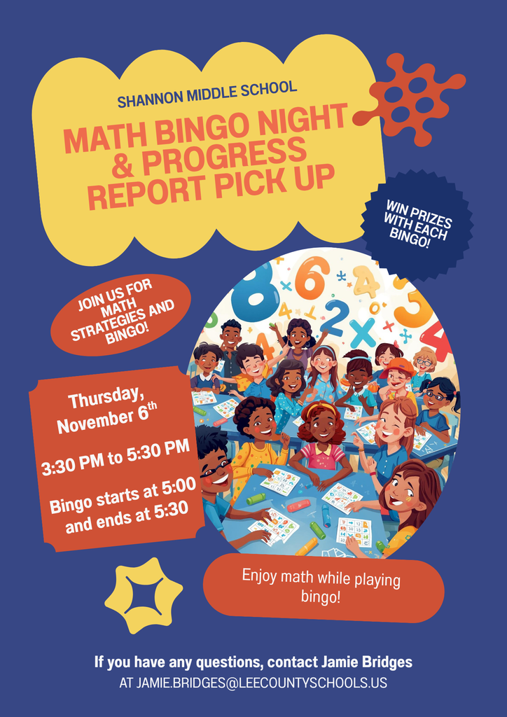 Math Bingo Night and Progress Report Pick-Up
