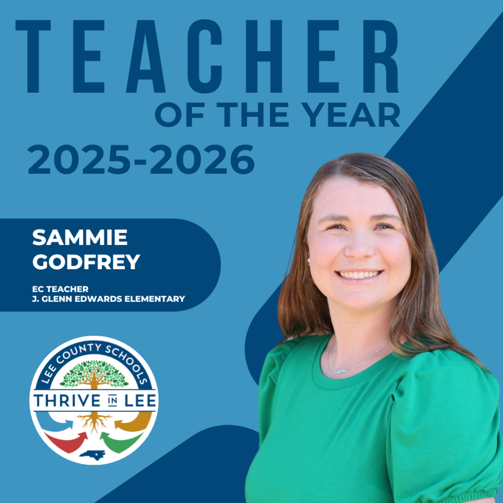 Godfrey Selected at Teacher of the Year Graphic