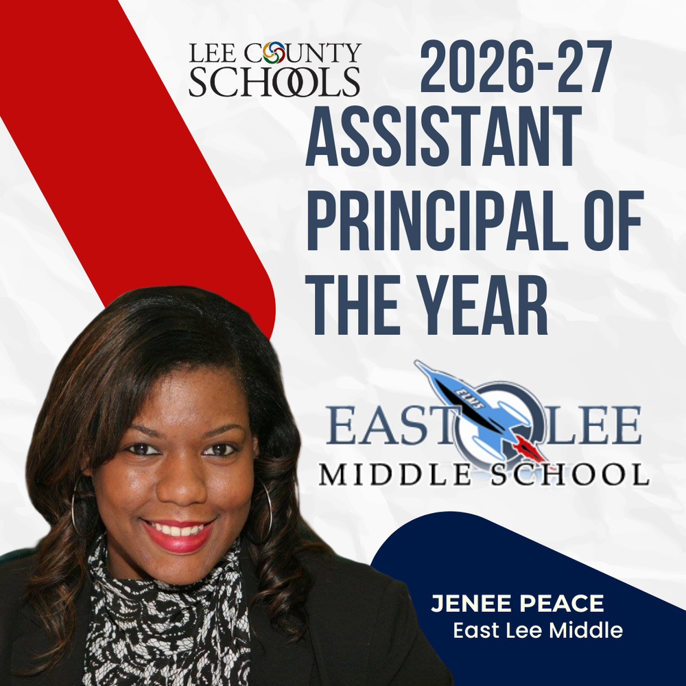 Jenee Peace named Assistant Principal of the Year for Lee County Schools in 2026-27
