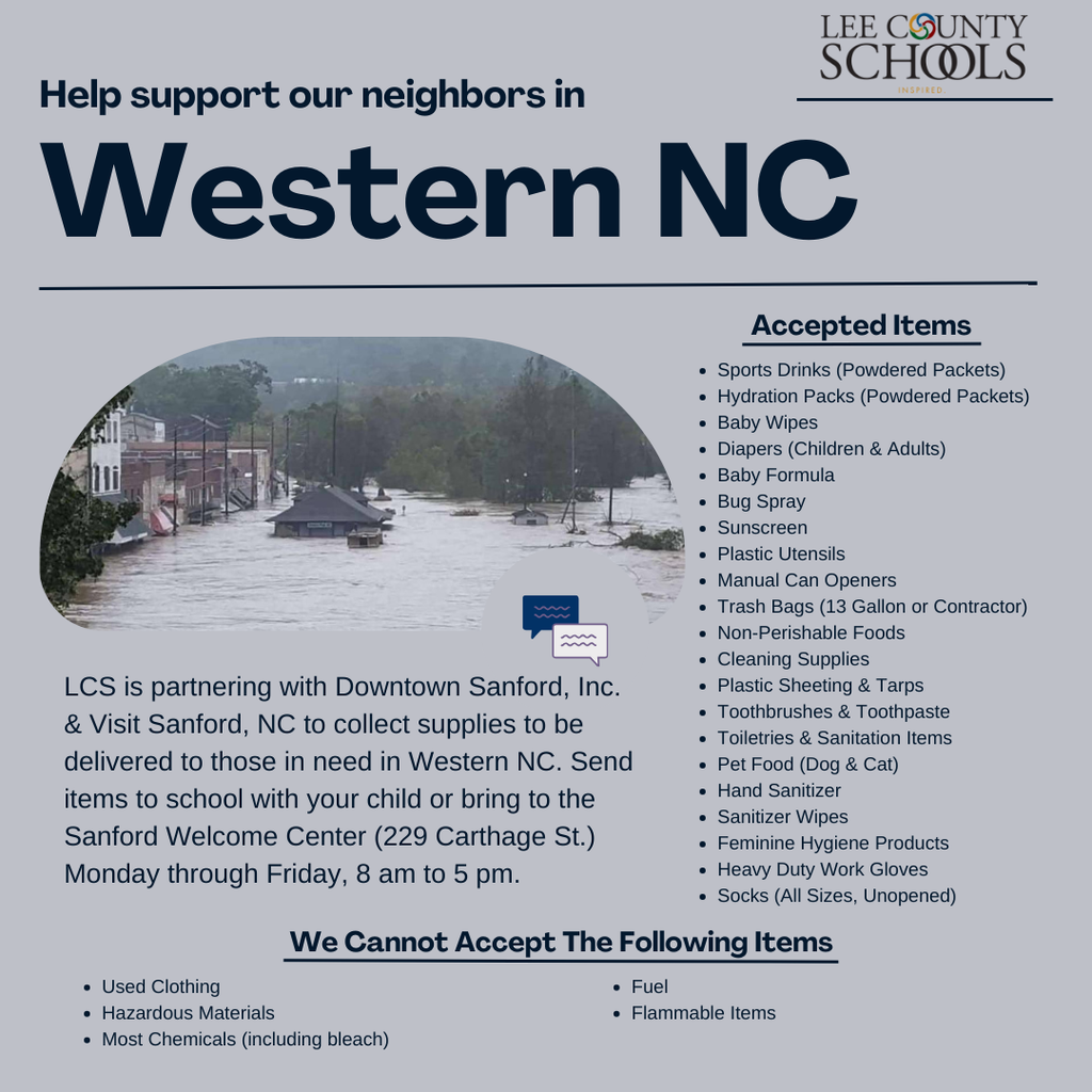 Western NC Donation List