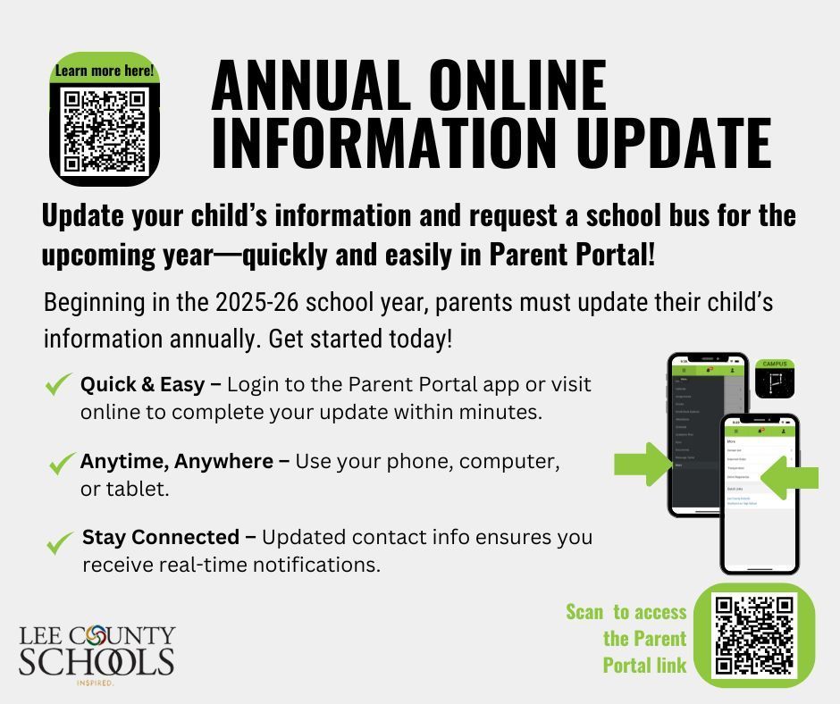 Annual Online Update
