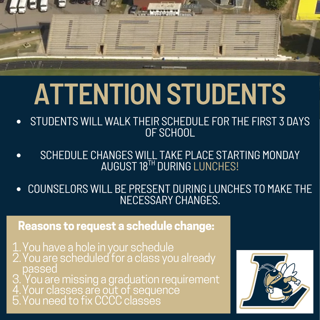 LCHS first three days