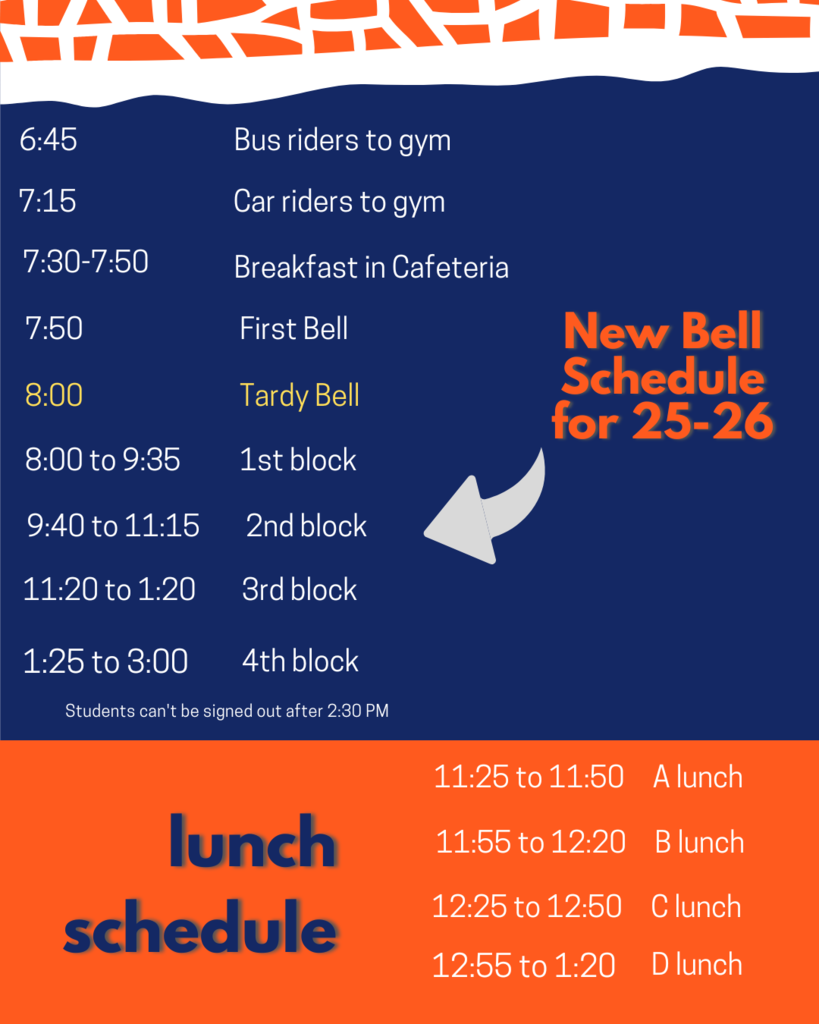 Bell Schedule 2025