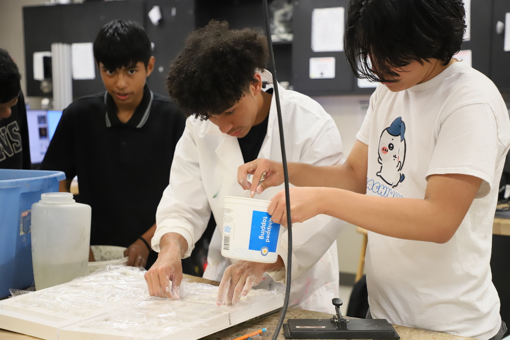 Future Focused Friday Students doing materials testing at Southern Lee