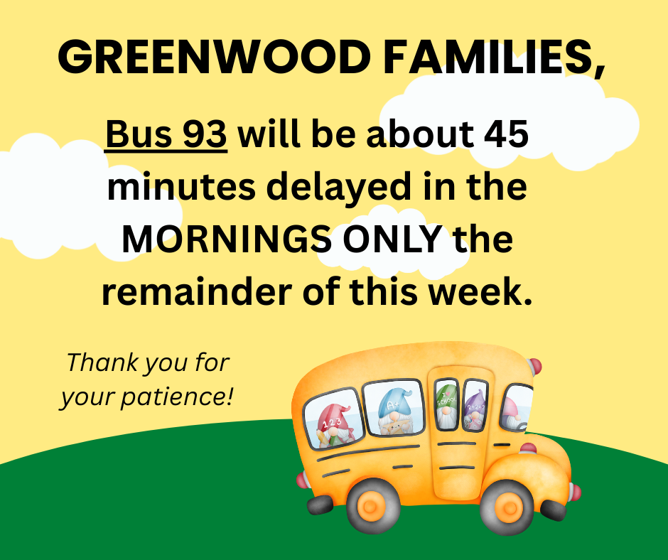 IMPORTANT NOTICE ABOUT BUS 93