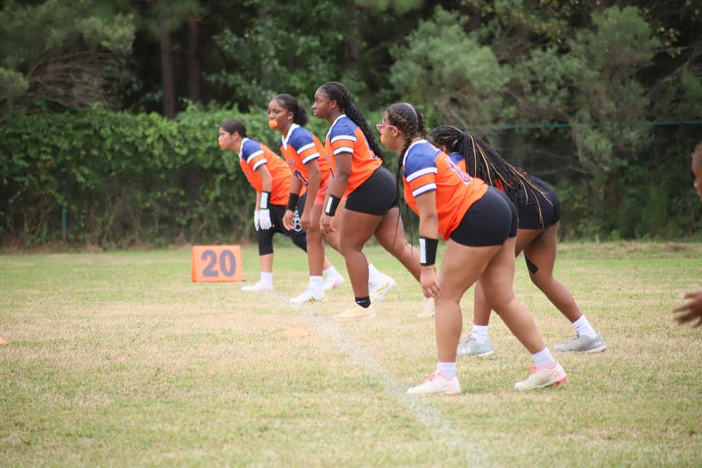 Southern Lee & Lee County first girls flag football scrimmage