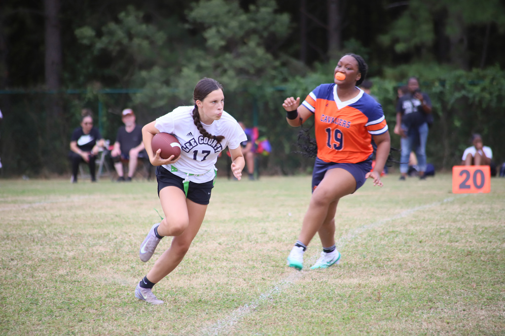 Southern Lee & Lee County first girls flag football scrimmage