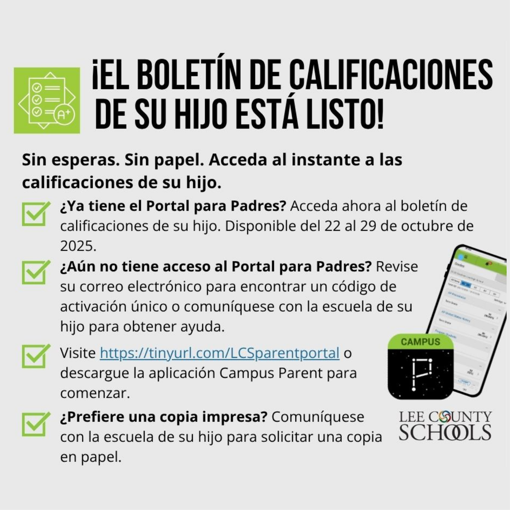 Report Card Spanish