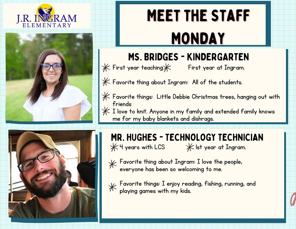 Ms. Bridges and Mr. Hughes