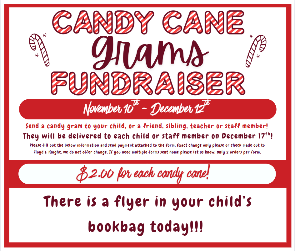 Candy Cane Gram Fundraiser