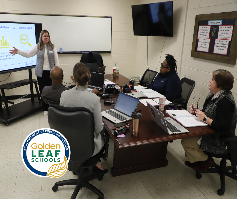 PD at West Lee Middle School for Administrators funded through Golden Leaf Grant