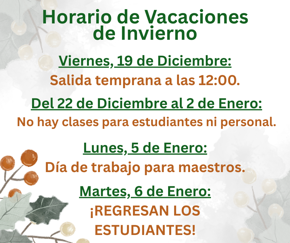 Spanish Winter Break