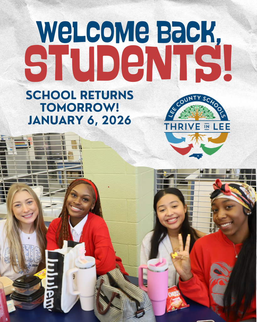 Welcome Back Students January 6, 2026