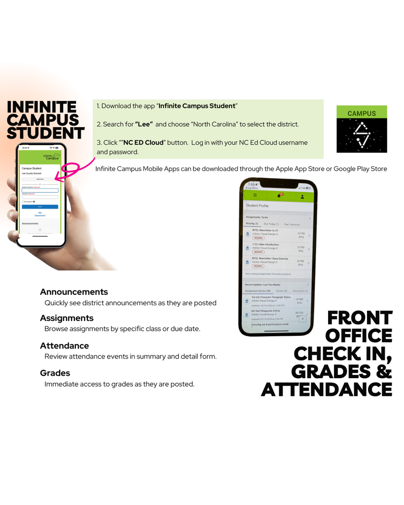 Student Instructiosn for Infinalete Campus log in 