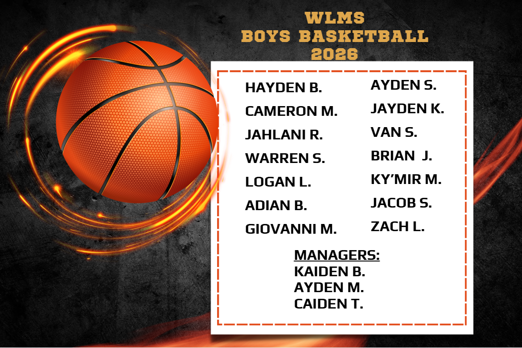 WLMS 2026 Boys  Basketball Team