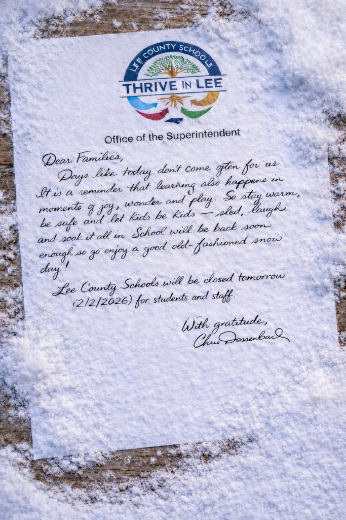 Dossenbach Letter to Families