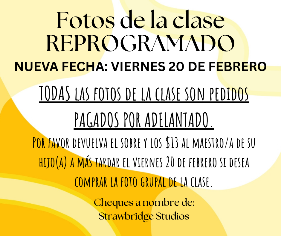 Span Class Photos Rescheduled