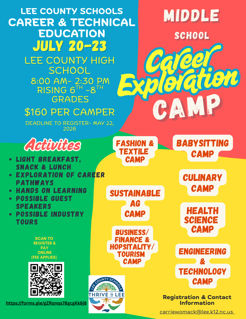 LCS Career & Technical Education Camps - Register Today!