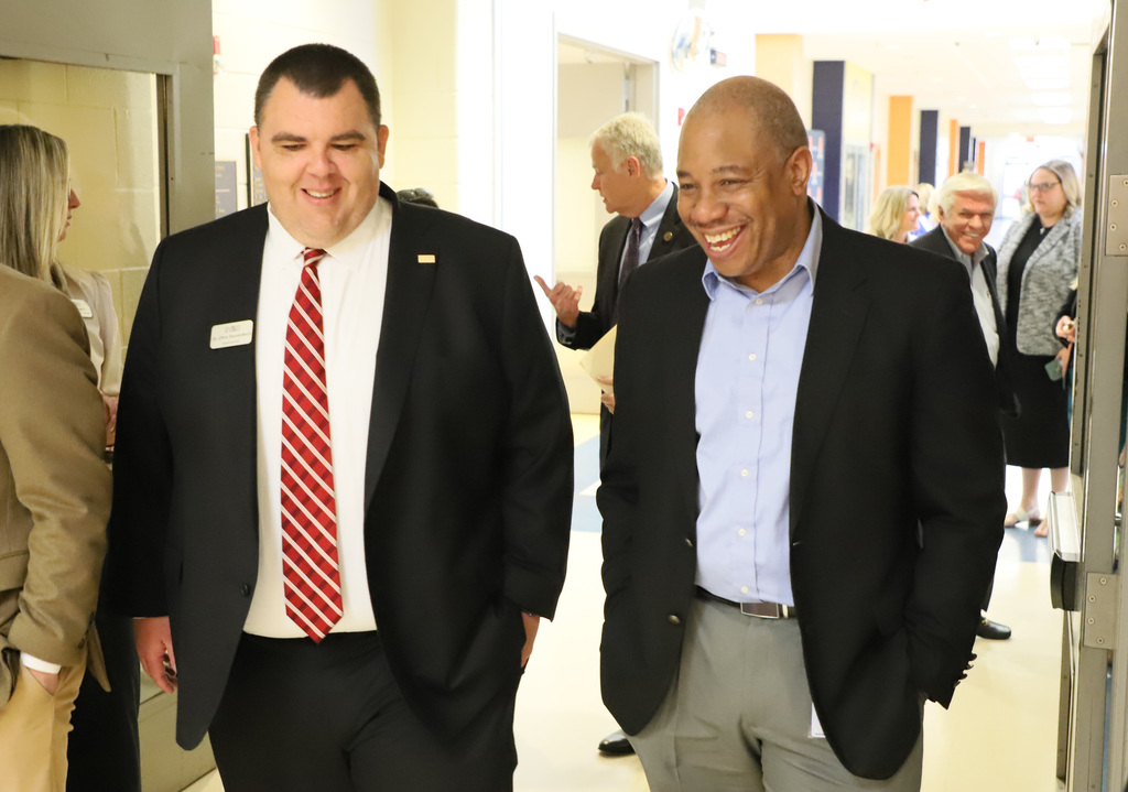 State Superintendent Maurice Green visits West Lee & SanLee Middle Schools