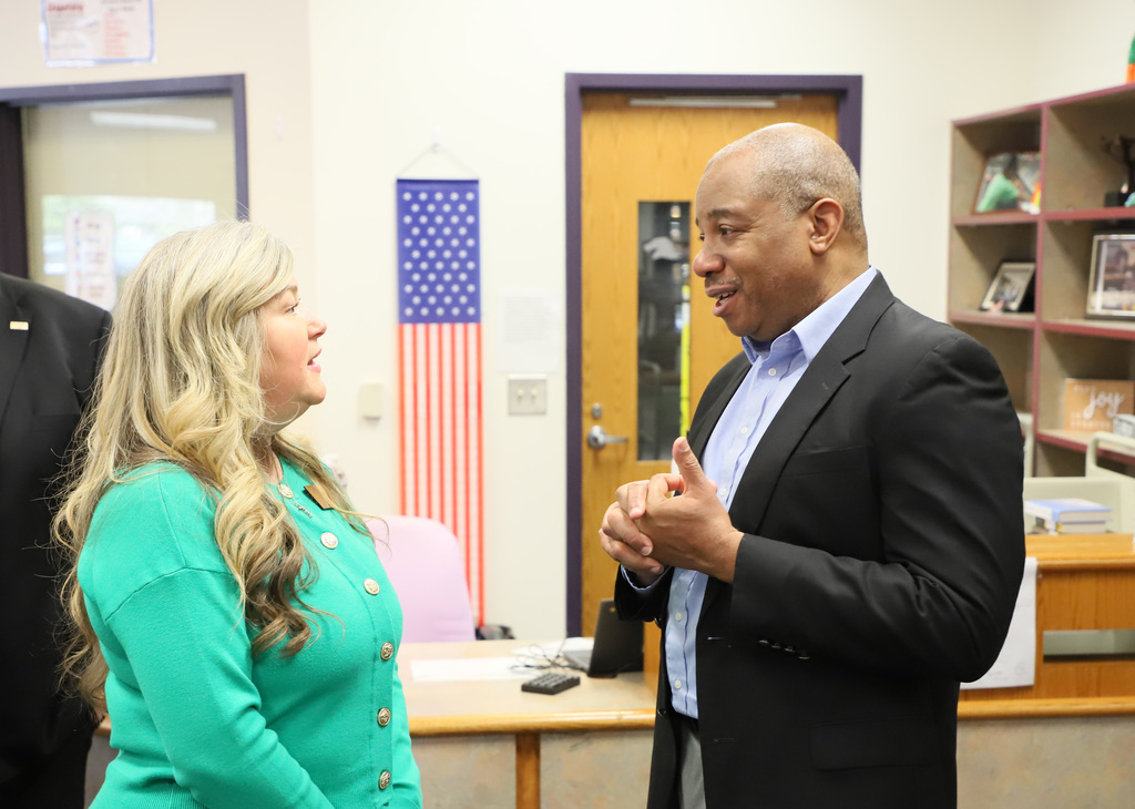 State Superintendent Maurice Green visits West Lee & SanLee Middle Schools