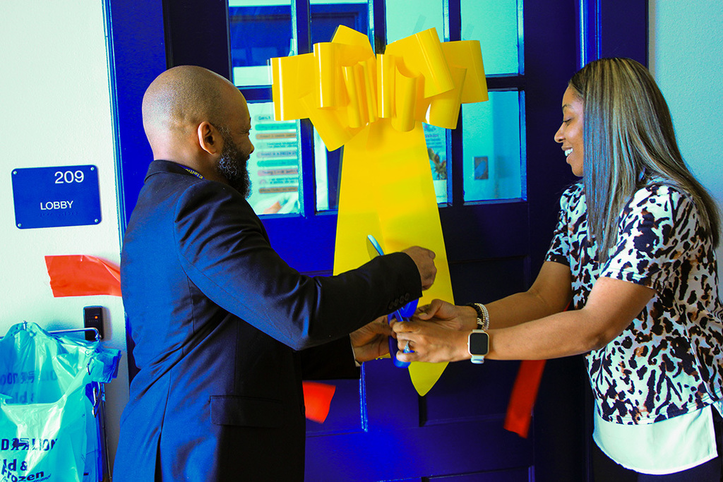 Ribbon Cutting at WB Wicker Family Resource Center